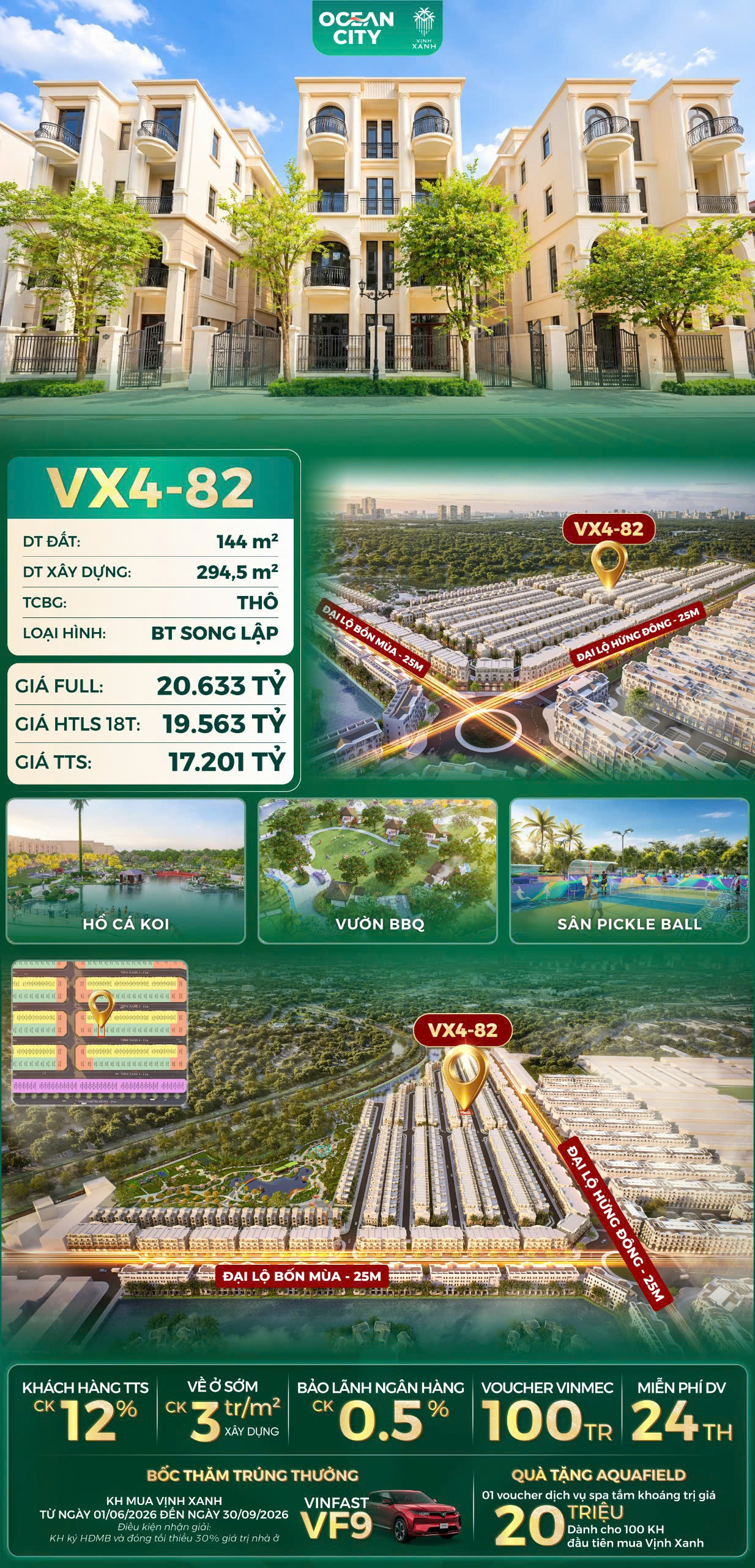 Vịnh Xanh 4 Vinhomes Ocean Park 3